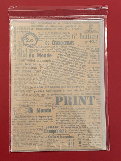 Vintage Sheets Set – 10 sheets- Past story – CPJ397