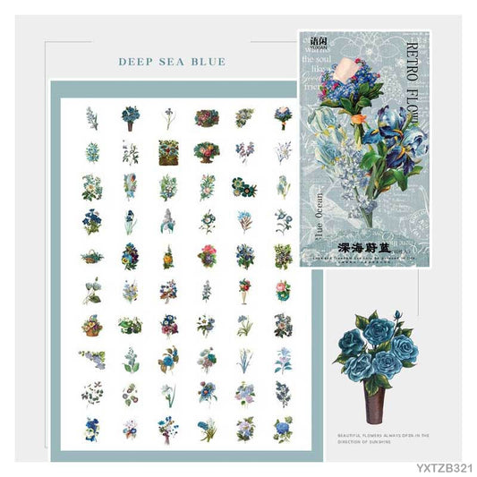 Stickers set -Blue Ocean – 60 Pieces – CPJ408