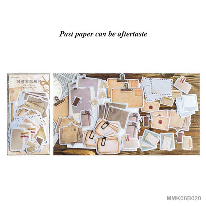 Written Stickers set – Past paper can be aftertaste – 15 Pieces – CPJ 411