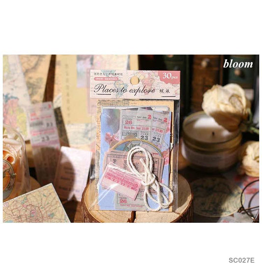 Places To Explore Stickers set – Bloom – 30 Pieces – CPJ454