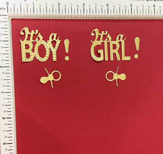 Boy + Girl -Die Set – 2 pieces- d 163