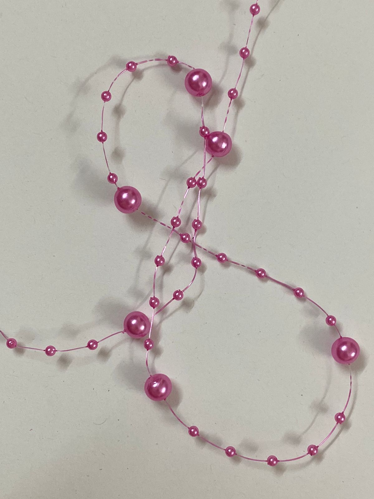 Bead/Pearl lace – 55 mtr color Dark pink