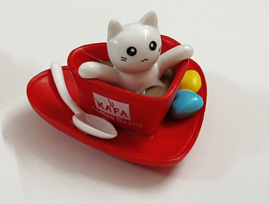 Miniature – design 231 Cat in Coffee Cup- 1 piece