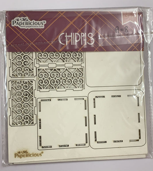 PAPERICIOUS – 3D Chipboard Embellishments – Unassembled Wedding Cake