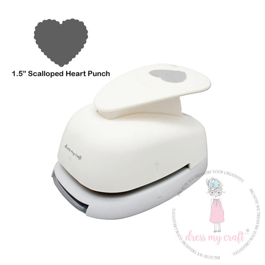 1.5″ Scalloped heart punch