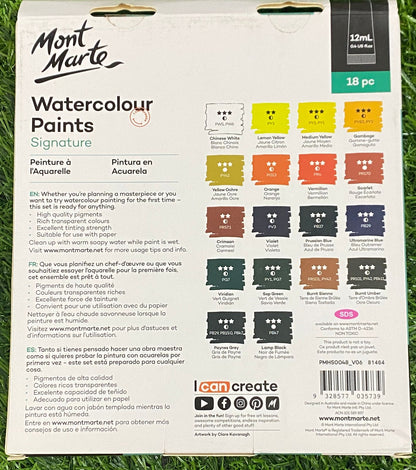 Watercolour Paints Signature 18pc – FREE SHIPPING
