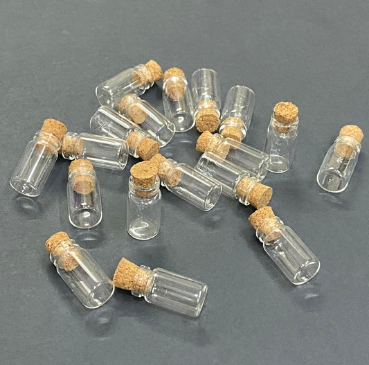 Miniature Glass Bottles Design-10- Size: 11*22 MM