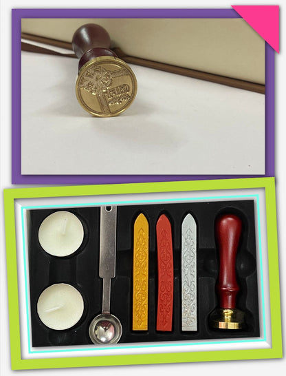 Wax Seal Stamp Set- design- ” Gift For You ” –