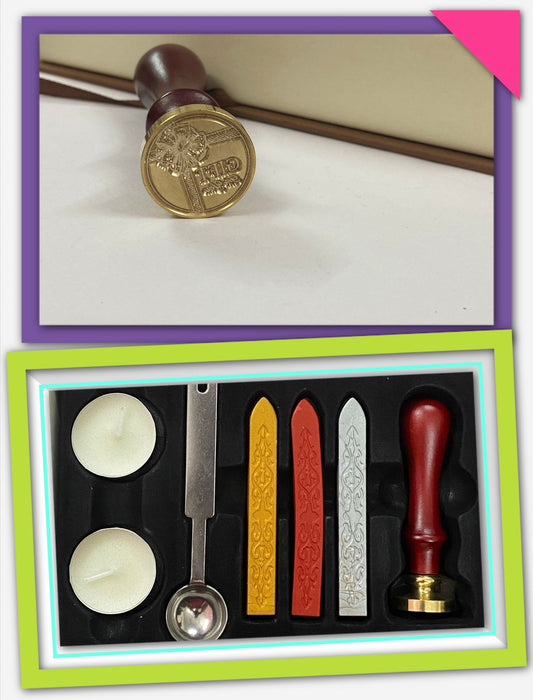Wax Seal Stamp Set- design- ” Gift For You ” –