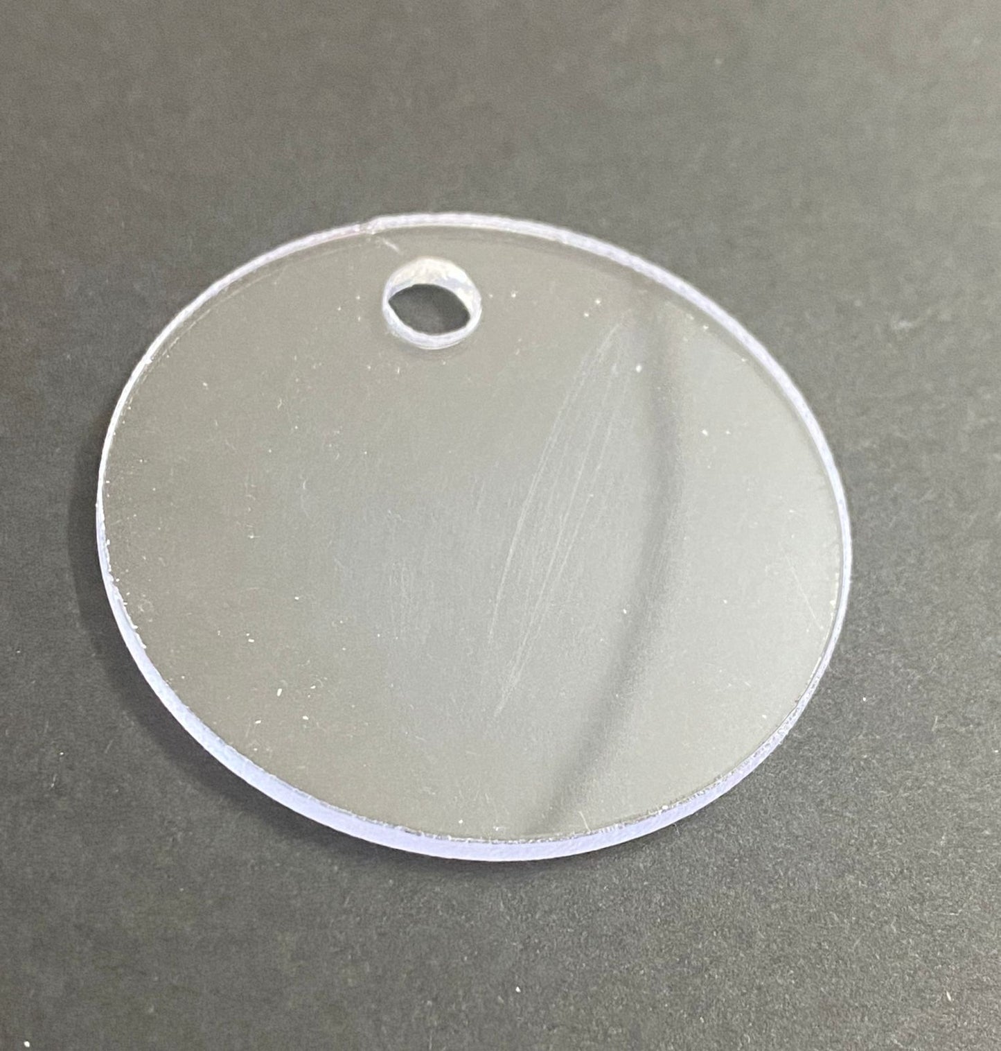 Acrylic Circle with hole- 2 inch - 2pieces