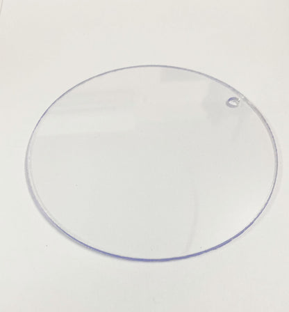 Acrylic Circle with hole- 5 inch Diameter