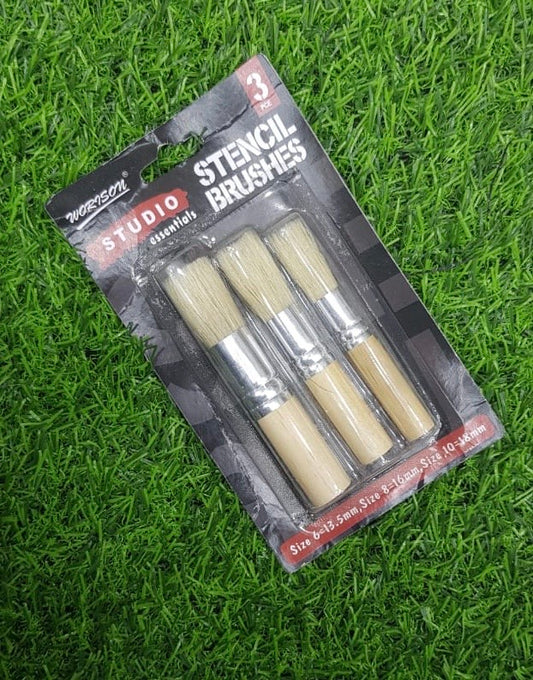 Stencil Brush – Set of 3