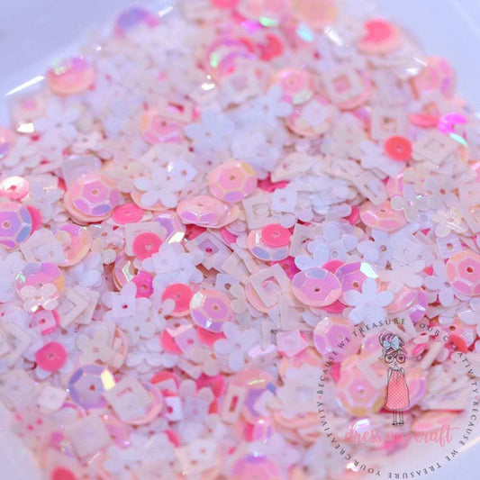 PINK PASTEL SEQUINS- 8 gm