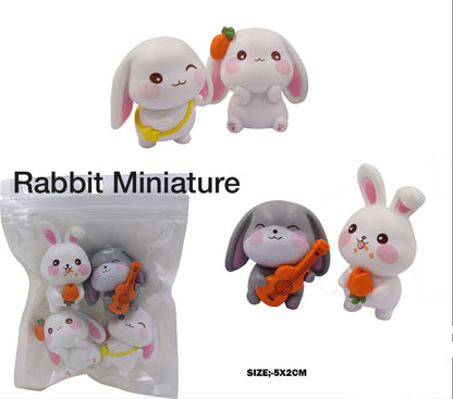 Rabbits Miniature- 4 pieces M 255