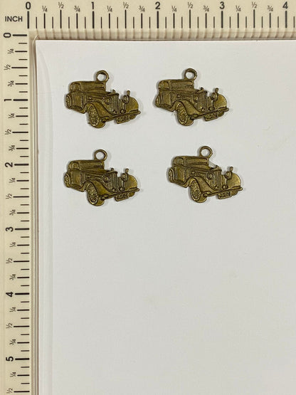 Metal Charm-Vintage Car 4 pieces