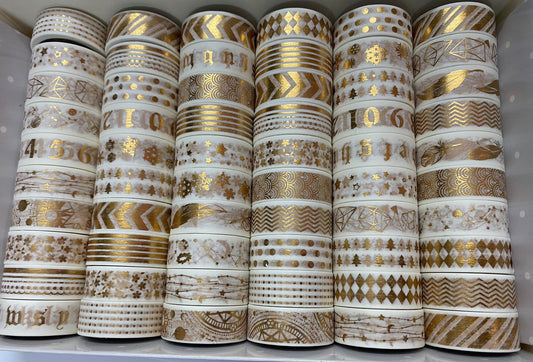 Combo – Gold Washi tapes- 60 pieces
