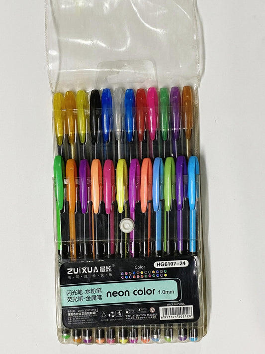 Neon Pens Set- 24 Pieces