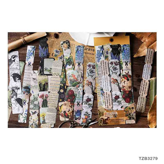 Long Sticker Set – Flower and Bird Silent, CPJ-42
