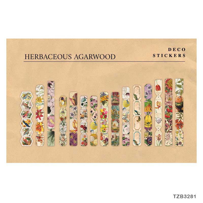 Long Sticker Set – Herbaceous Agarwood, CPJ-44