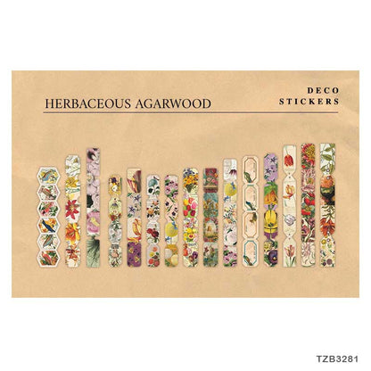 Long Sticker Set – Herbaceous Agarwood, CPJ-44