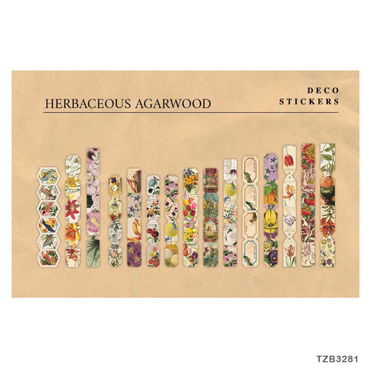 Long Sticker Set – Herbaceous Agarwood, CPJ-44