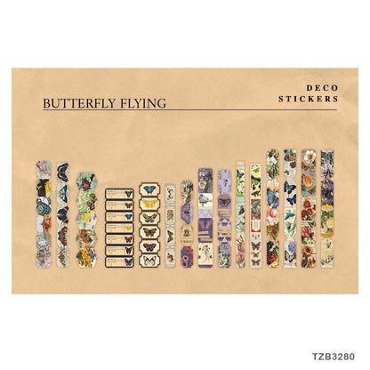 Long Sticker Set – Butterfly Flying, CPJ-45
