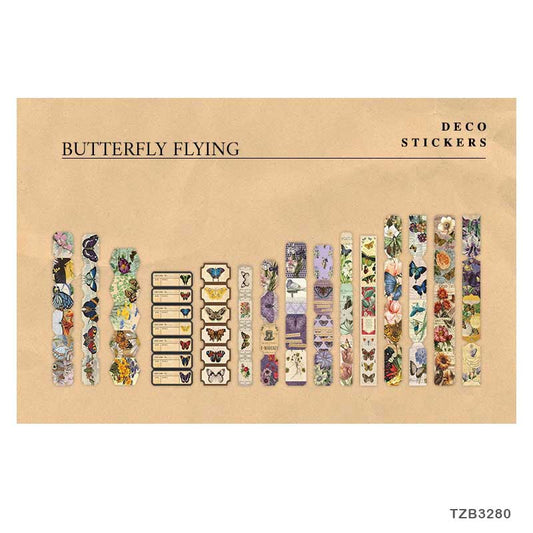 Long Sticker Set – Butterfly Flying, CPJ-45