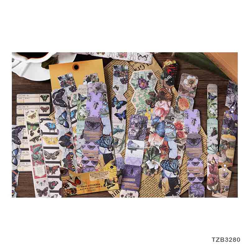 Long Sticker Set – Butterfly Flying, CPJ-45