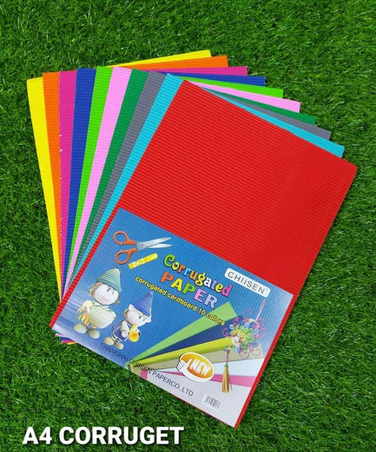 Corrugated Sheets- A4 Size Multicolor