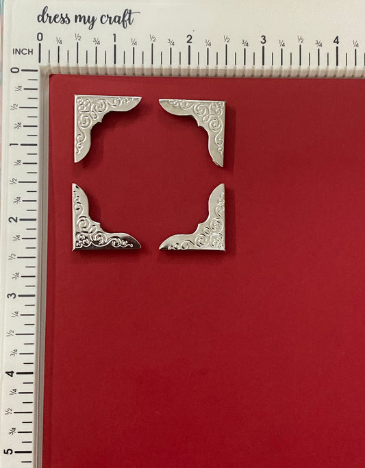 Metal Corners – Silver – 1 Set