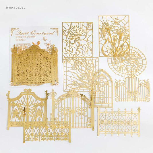 Shiny Golden Cutout – Courtyard, CPJ-94