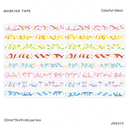 Washi Tape Set – JD6415 – Colorful Ribbon