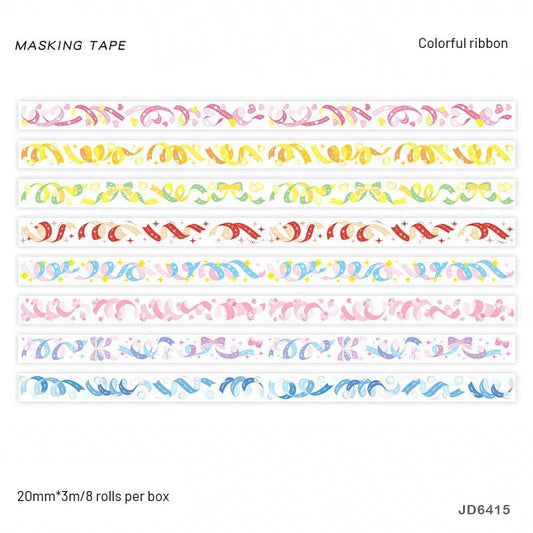 Washi Tape Set – JD6415 – Colorful Ribbon