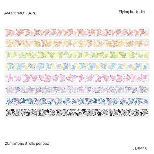 Washi Tape Set – JD6416 – Flying Butterfly