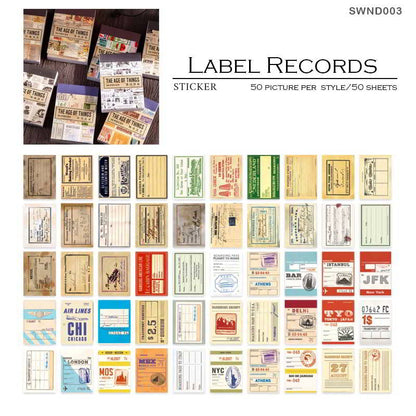 Paper Cutout Mini Book- Label Records, CPJ-177