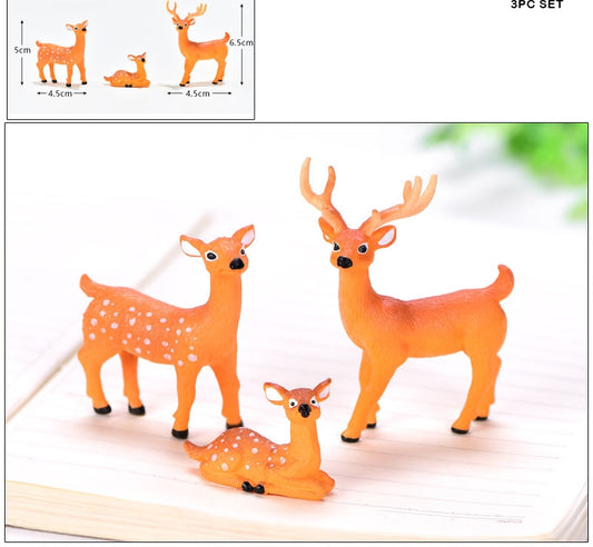 Deer Miniature- 3 pieces per set, design 339