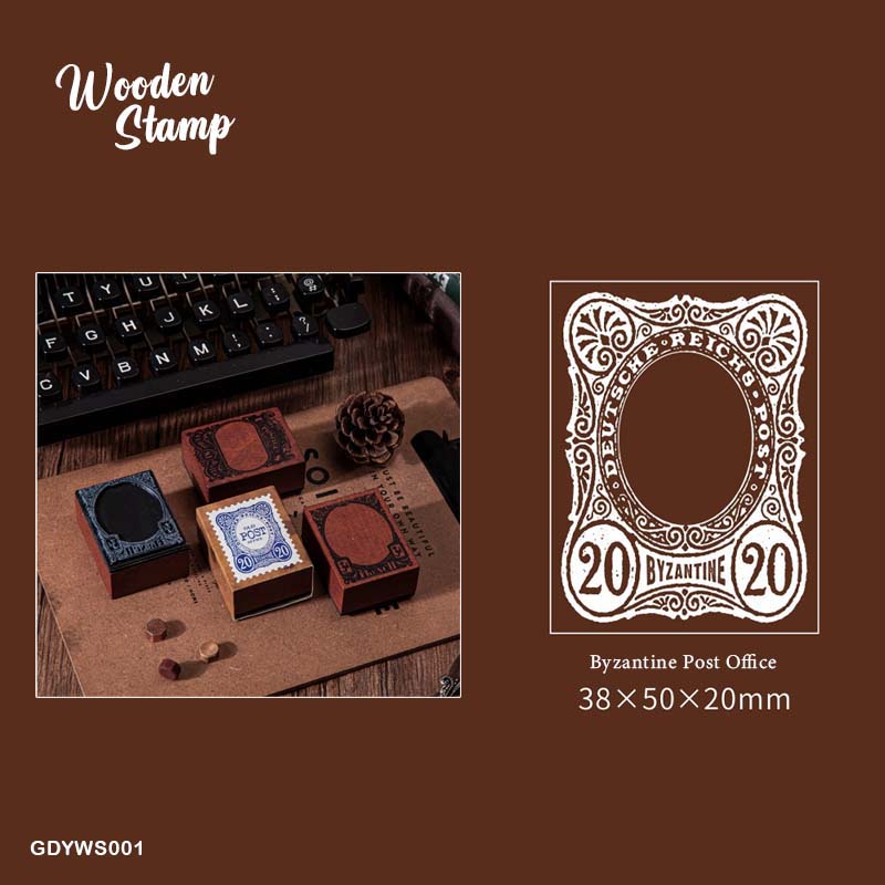 Wooden Post Office Stamp- CPST-16