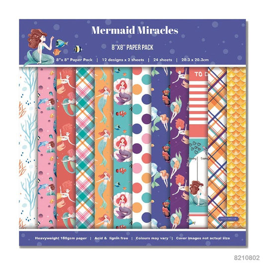 Paper Designer-8×8 Inches- Mermaid