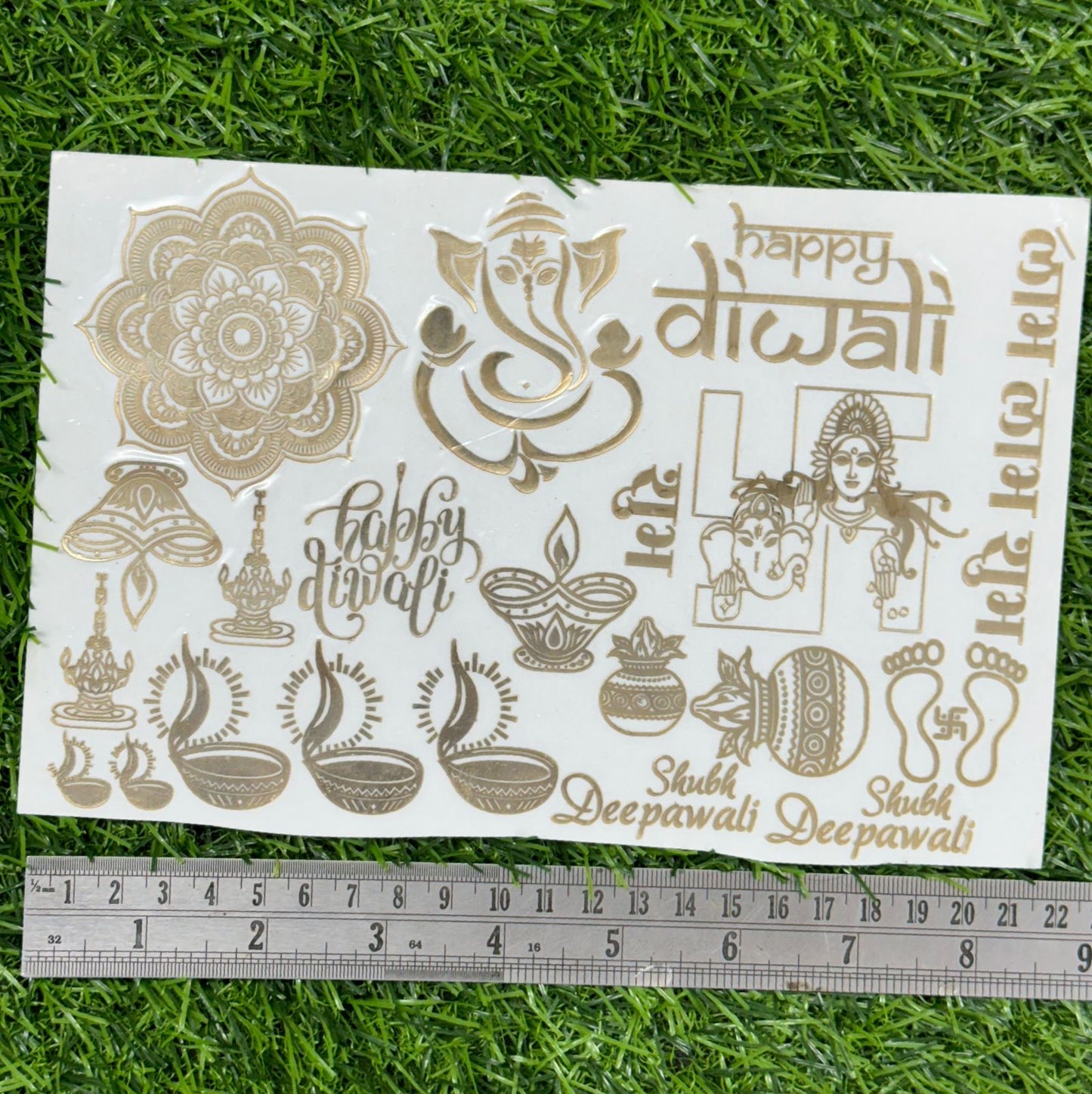 Metal Sticker – Design 1 Diwali theme – A5 size