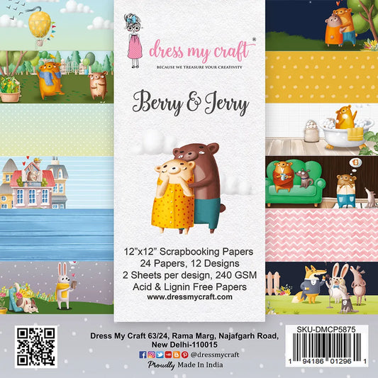 Berry & Jerry 12”x12” Paper Pad