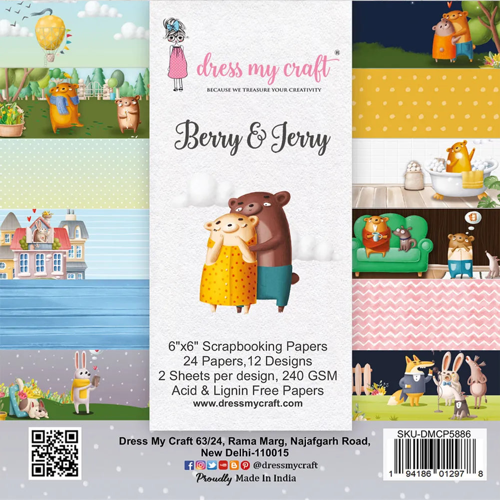 Berry & Jerry 6”x6” Paper Pad