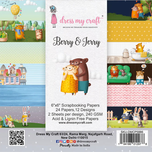 Berry & Jerry 6”x6” Paper Pad