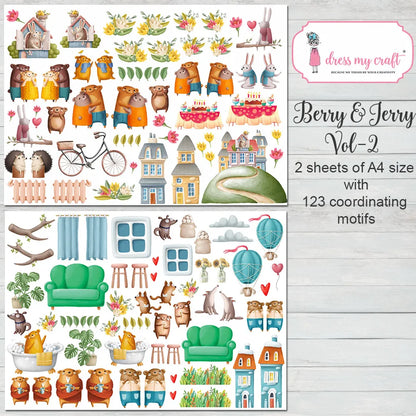 Berry & Jerry Motif Sheets Vol-2