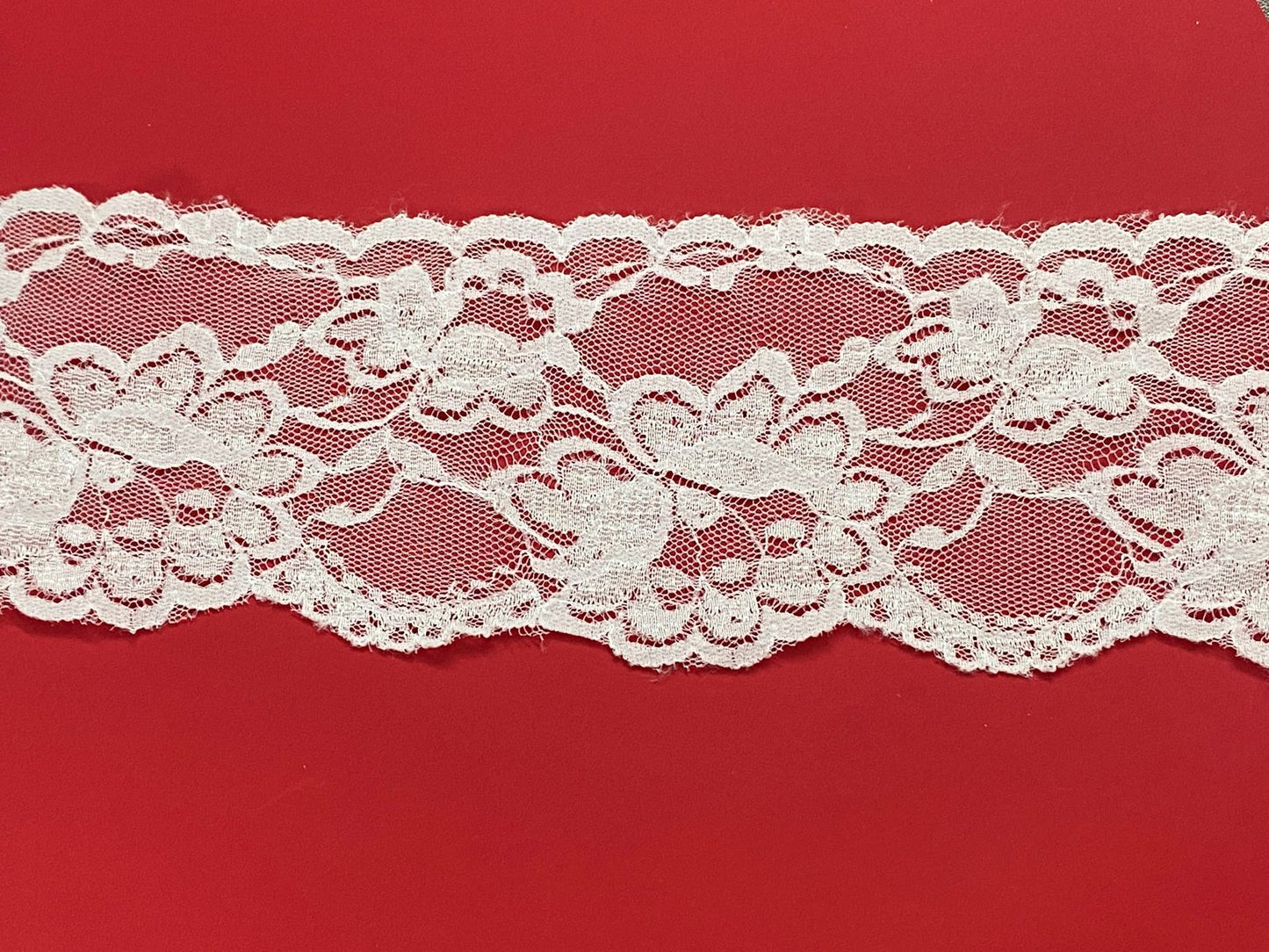 Net Lace- 1 mtr – White
