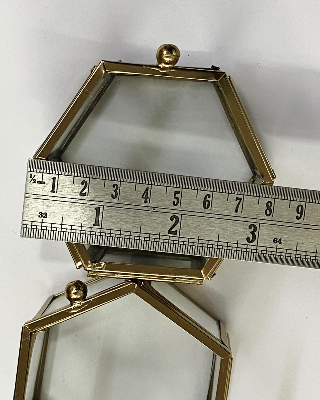 Vintage Glass Box Set for Ring – 2 pieces