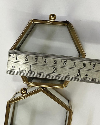 Vintage Glass Box Set for Ring – 2 pieces