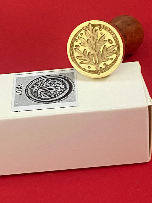 Wax Seal Stamp – LEAF- Design no. -152