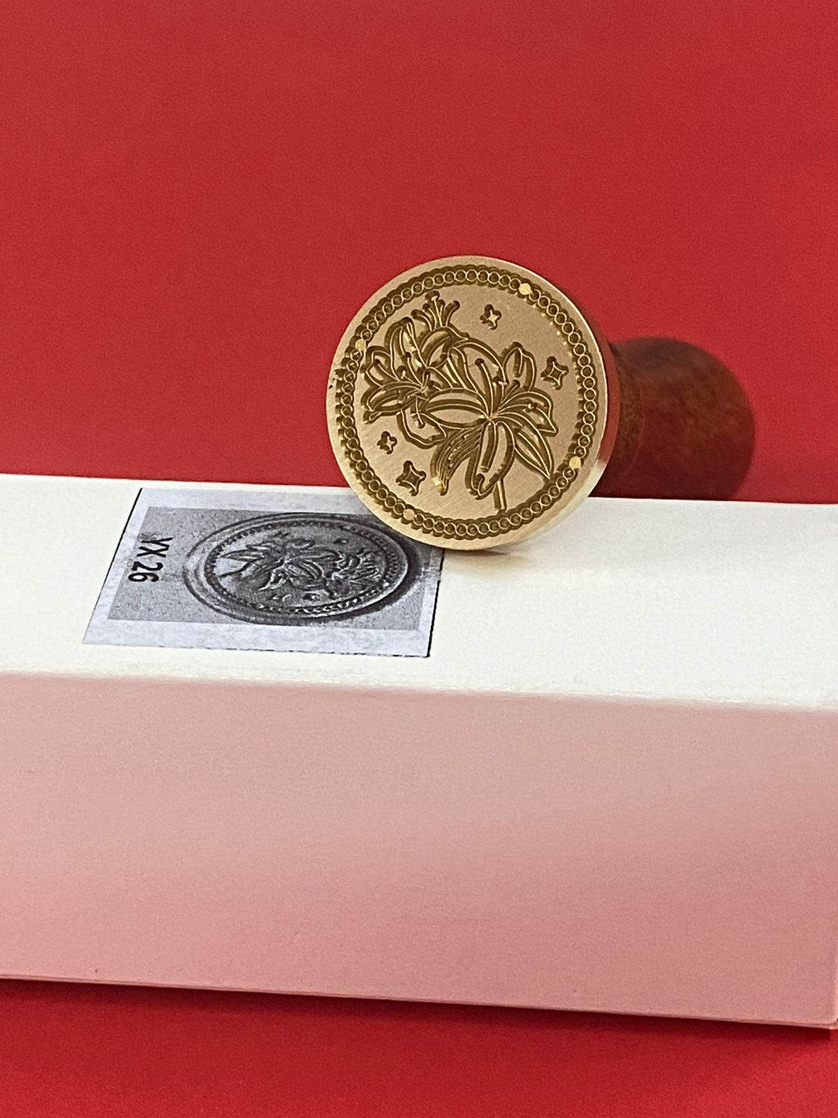 Wax Seal Stamp – Flower- Design no. -167