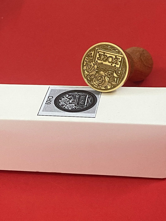 Wax Seal Stamp – ROSE- Design no. -168