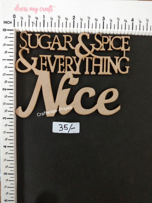 Sugar & Spice & everything Nice -1 piece